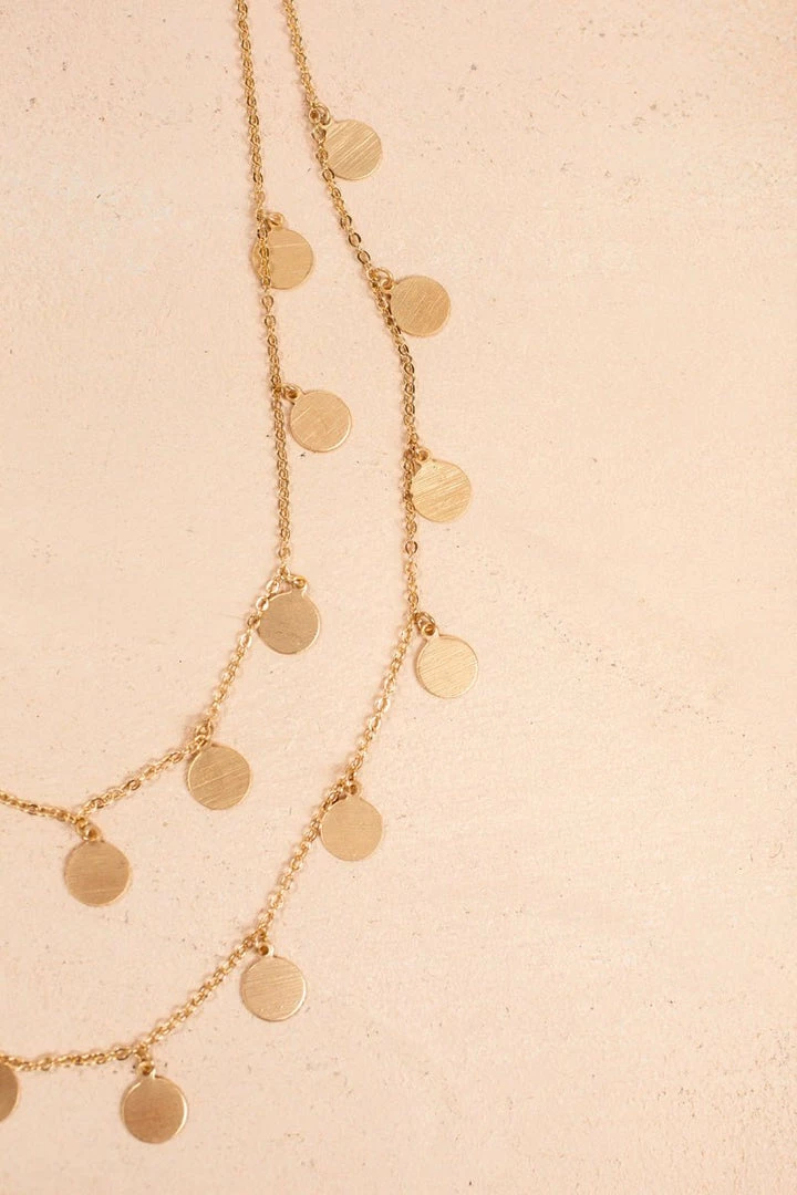 Fame Accessories Stassi Layered Circle Necklace