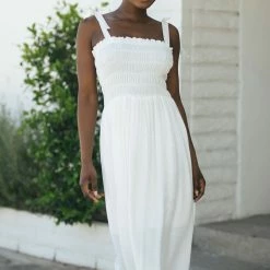 Ces Femme Desiree Tie Shoulder Maxi Dress