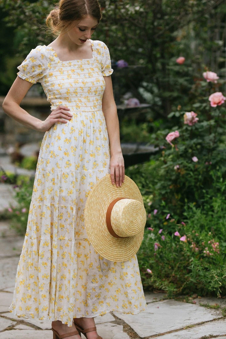 Storia Jamie Smocked Maxi Dress