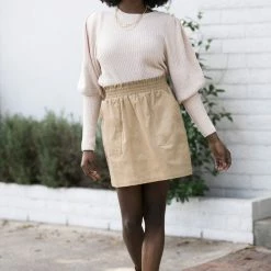 Wishlist Jax Corduroy Mini Skirt