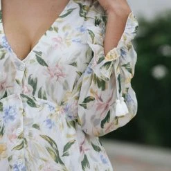 Aakaa Paris V-Neck Maxi Dress Maternity Friendly