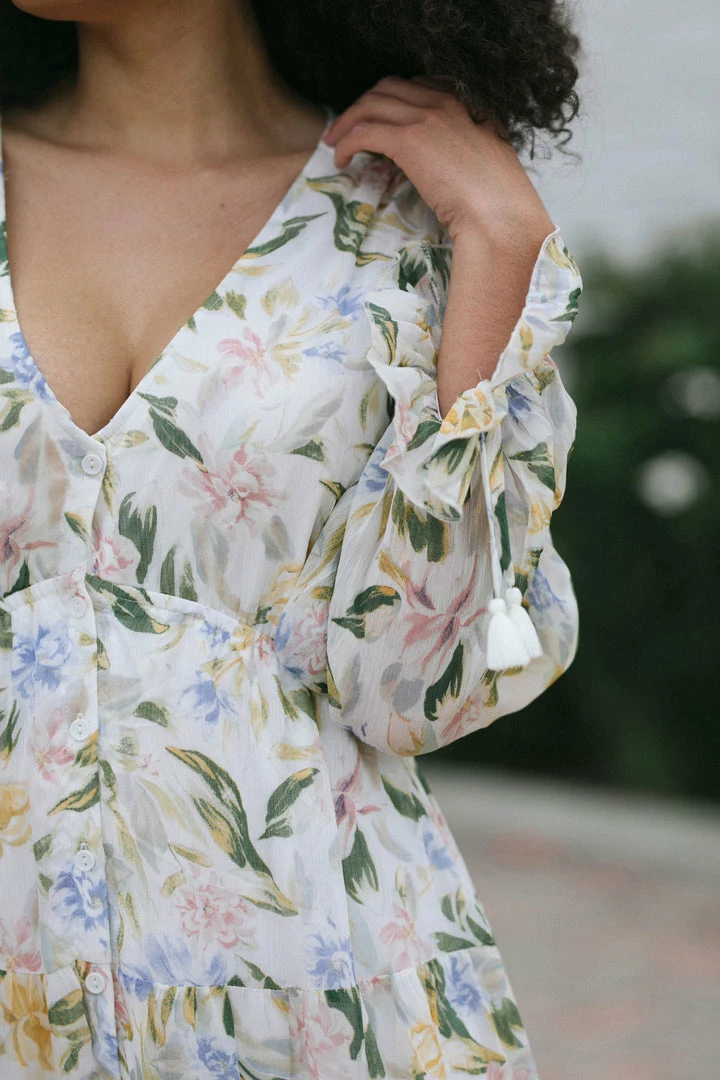 Aakaa Paris V-Neck Maxi Dress Maternity Friendly