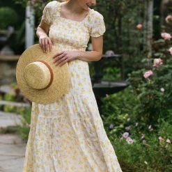 Storia Jamie Smocked Maxi Dress