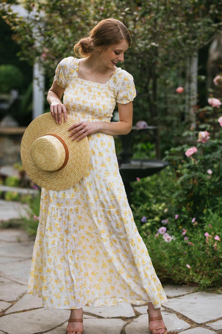 Storia Jamie Smocked Maxi Dress