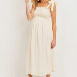 Hello Miz Maternity Friendly Maternity Gemma Tie Shoulder Dress
