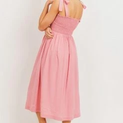 Hello Miz Maternity Friendly Maternity Gemma Tie Shoulder Dress