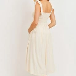 Hello Miz Maternity Friendly Maternity Gemma Tie Shoulder Dress
