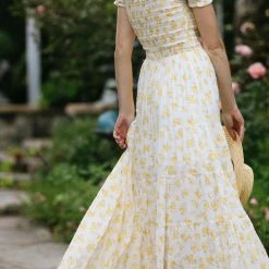 Storia Jamie Smocked Maxi Dress