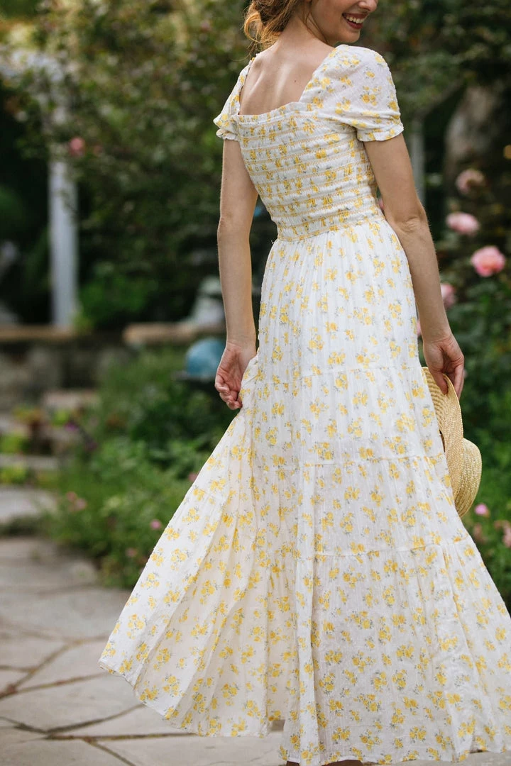 Storia Jamie Smocked Maxi Dress