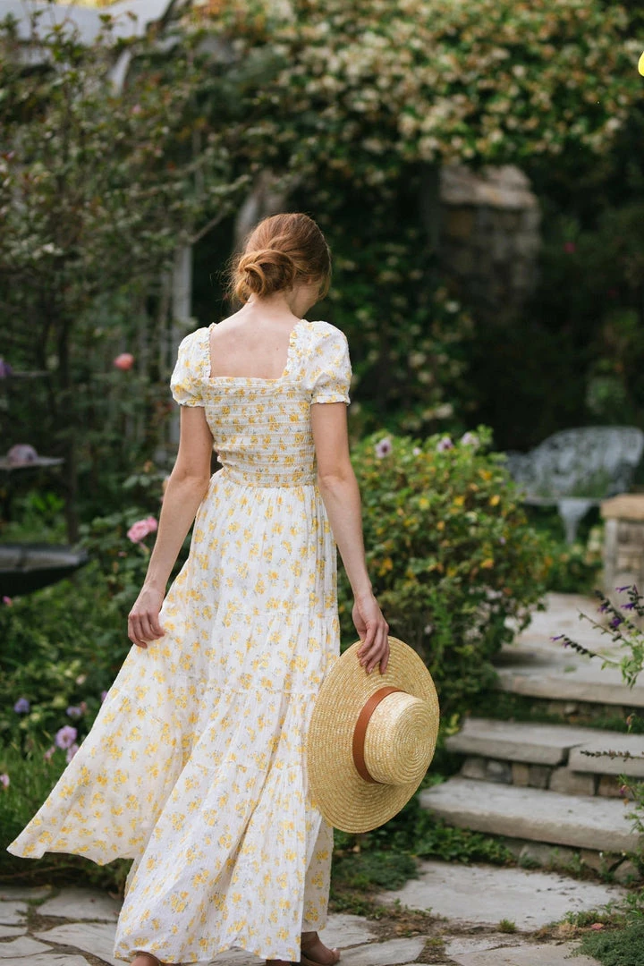 Storia Jamie Smocked Maxi Dress