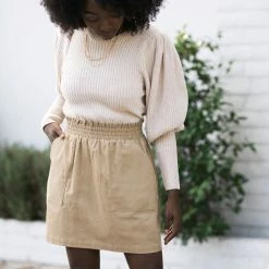 Wishlist Jax Corduroy Mini Skirt