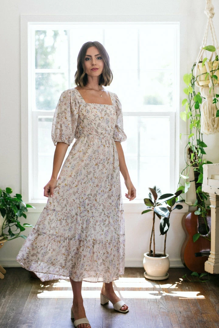 Dress Forum Caroline Floral Babydoll Dress Best Sellers