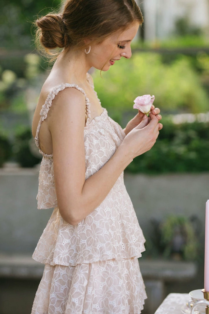 Storia Magnolia Tiered Ruffle Dress Clothing