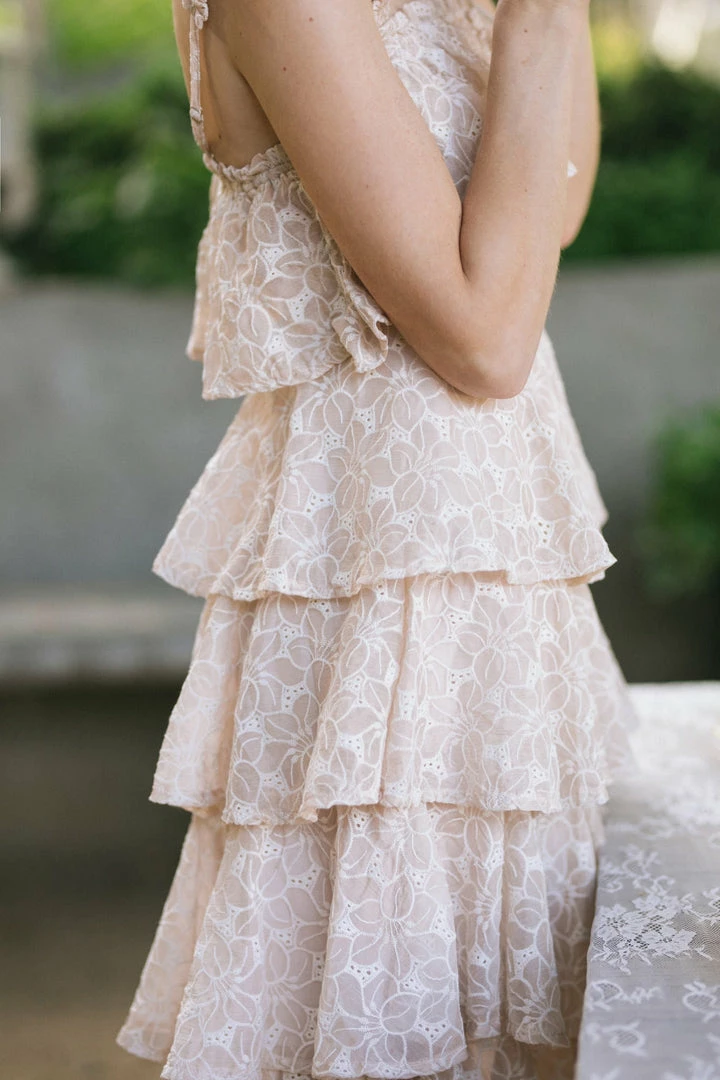 Storia Magnolia Tiered Ruffle Dress Clothing