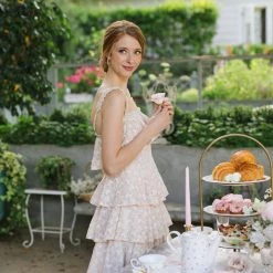 Storia Magnolia Tiered Ruffle Dress Clothing