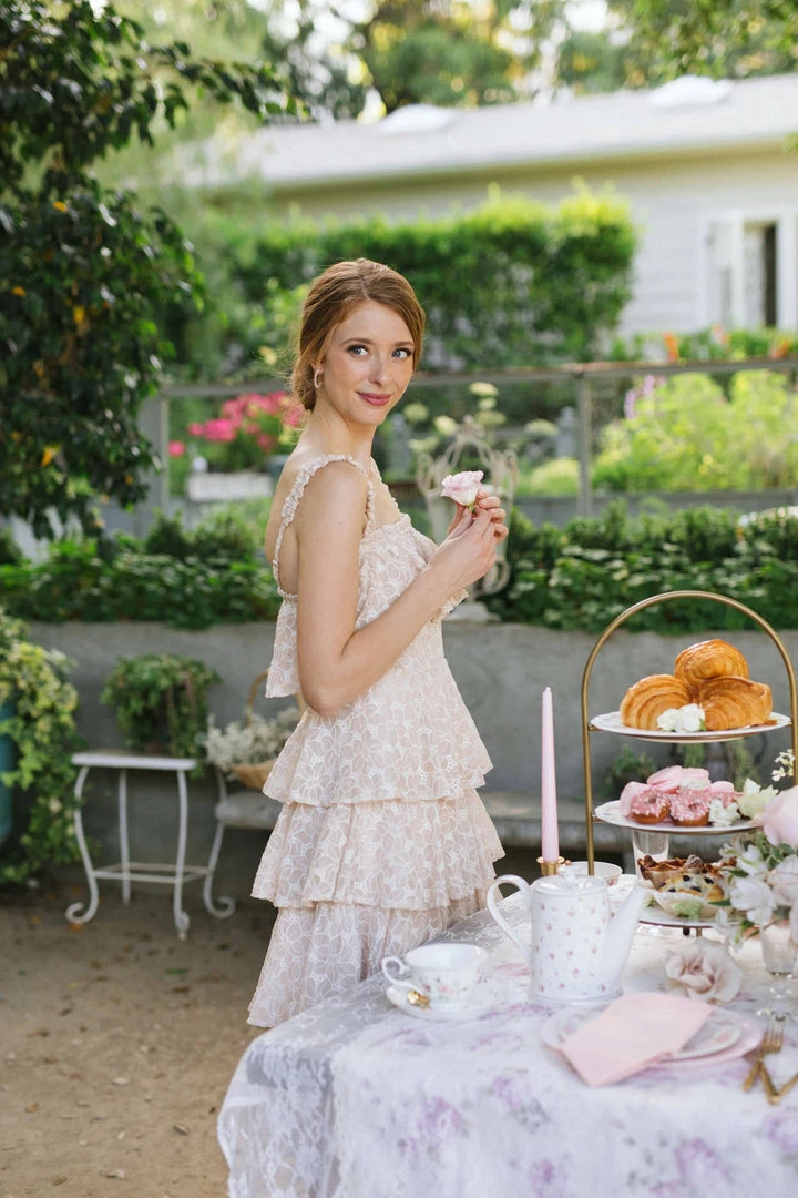 Storia Magnolia Tiered Ruffle Dress Clothing