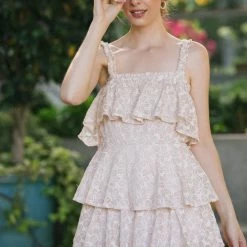 Storia Magnolia Tiered Ruffle Dress Clothing