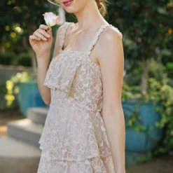 Storia Magnolia Tiered Ruffle Dress Clothing