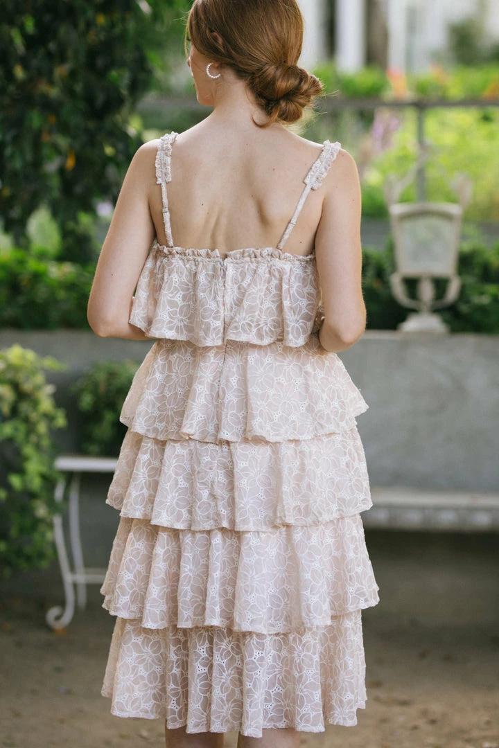 Storia Magnolia Tiered Ruffle Dress Clothing