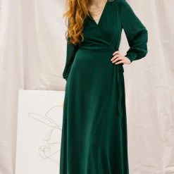 Morning Lavender Best Sellers Chloe Wrap Maxi Dress