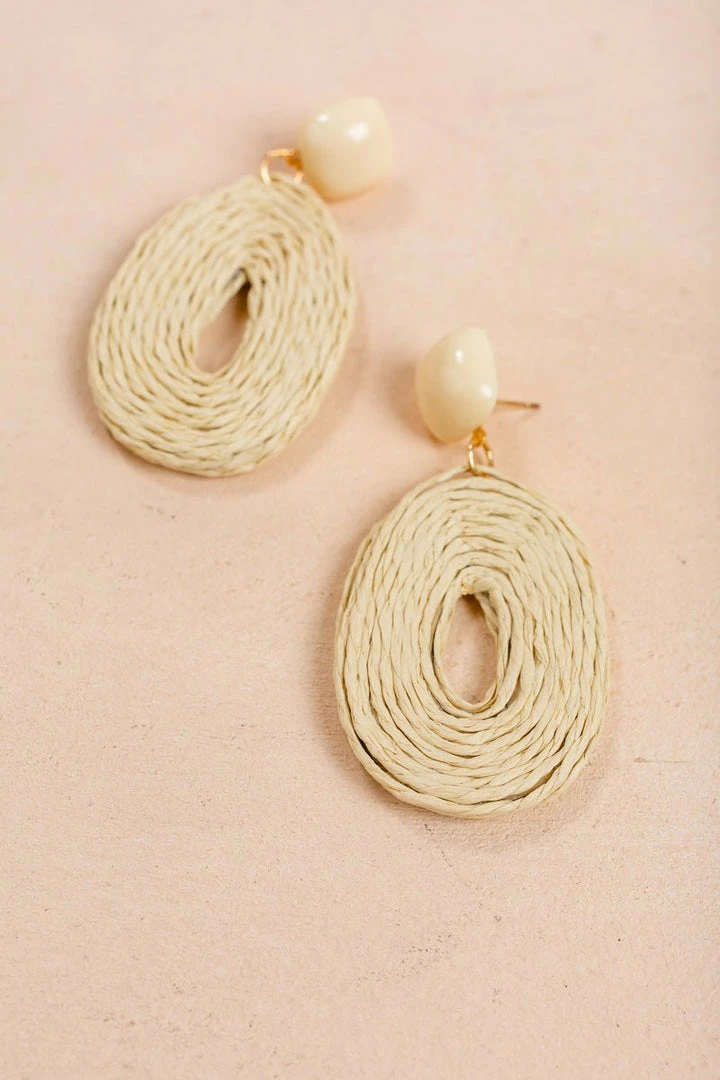 Fame Lucy Rattan Earrings Accessories