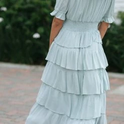 Listicle Zhina Tiered Ruffle Dress