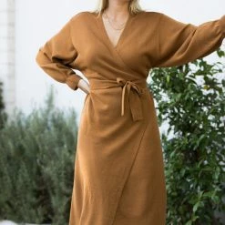 Mable Kenzie Knit Wrap Dress