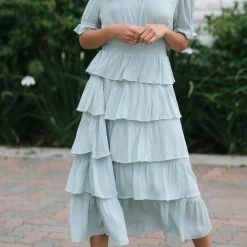 Listicle Zhina Tiered Ruffle Dress