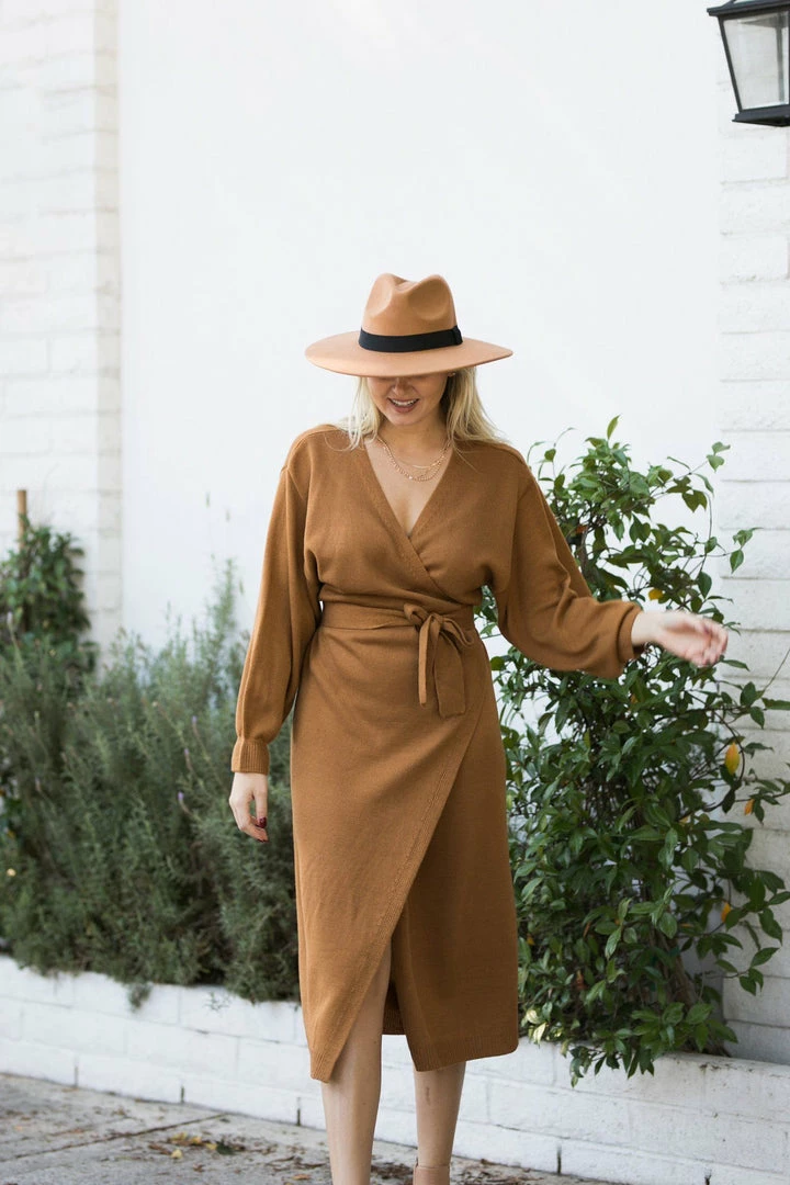 Mable Kenzie Knit Wrap Dress