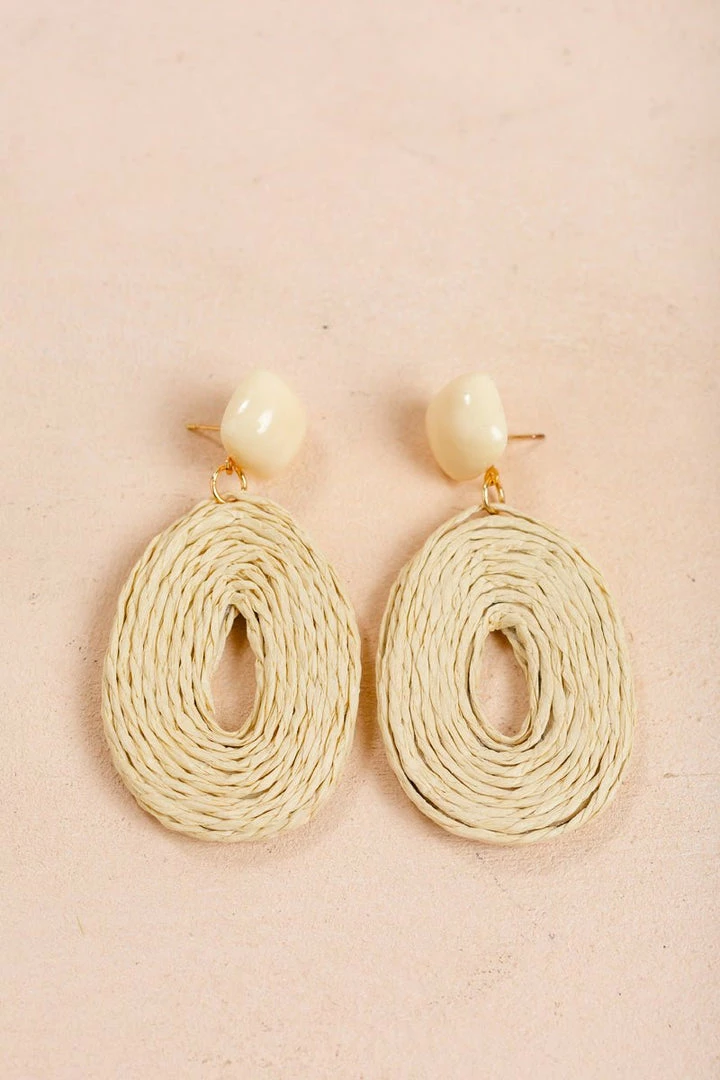 Fame Lucy Rattan Earrings Accessories