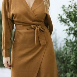 Mable Kenzie Knit Wrap Dress