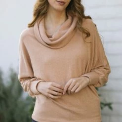 Lush Clothing Ada Cowl Neck Top