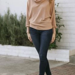 Lush Clothing Ada Cowl Neck Top