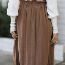 Final Touch Barbara Textured Midi Skirt Maternity Friendly