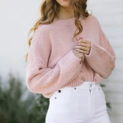 Style Melody Clothing Carson Eyelash Crew Neck