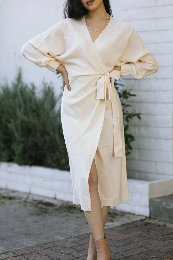 Mable Kenzie Knit Wrap Dress