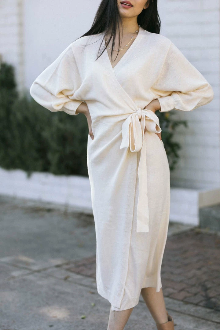 Mable Kenzie Knit Wrap Dress