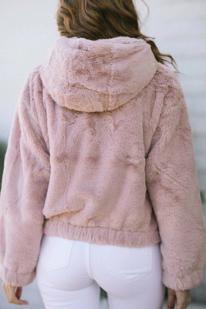 Style Melody Isabel Faux Fur Hoodie Clothing