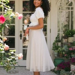 On Blue Maternity Friendly Michaela Pleated Tulle Skirt