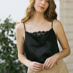 Lush Juliette Cowl Neck Cami Lace