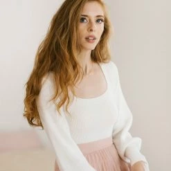 Moodie Aria Long Sleeve Knit Top Basics