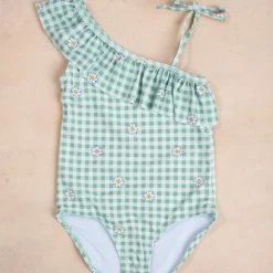 Marina West Swim Kids Eva Gingham Swimsuit