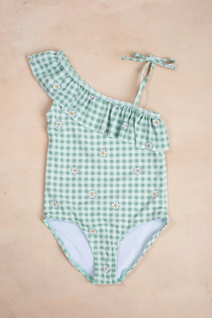 Marina West Swim Kids Eva Gingham Swimsuit