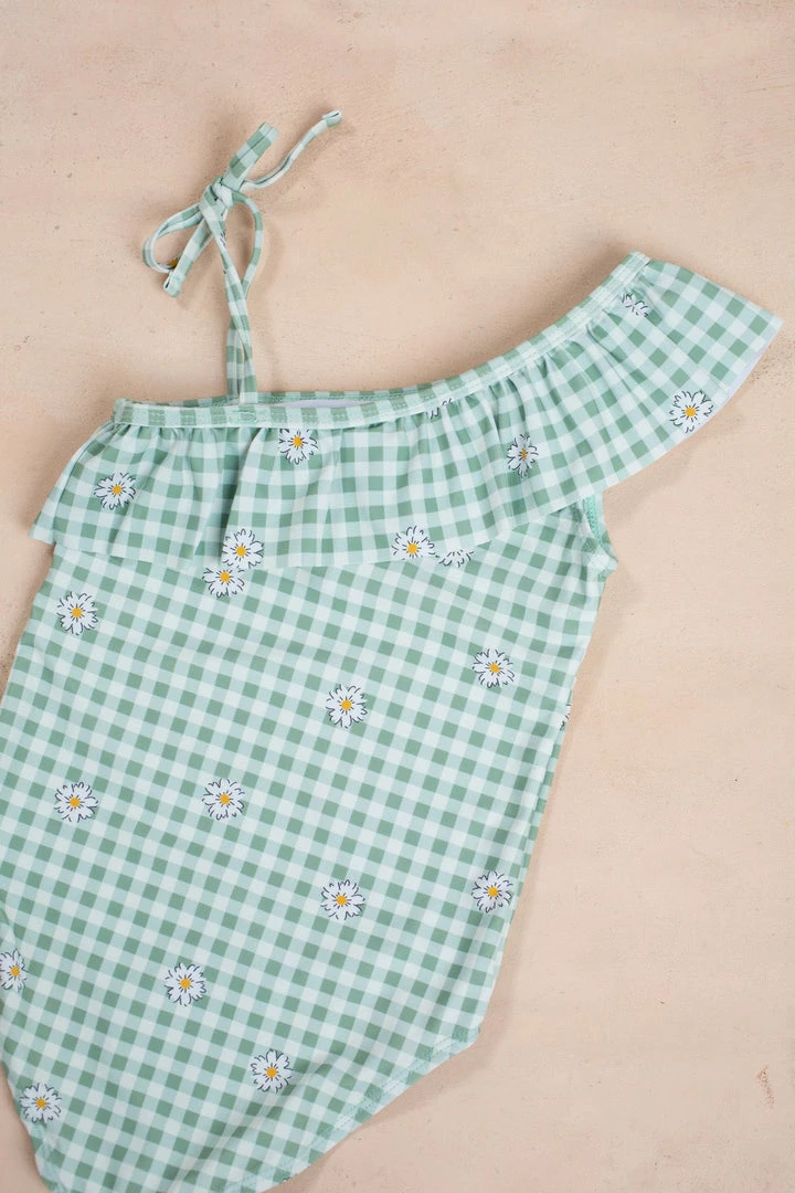 Marina West Swim Kids Eva Gingham Swimsuit