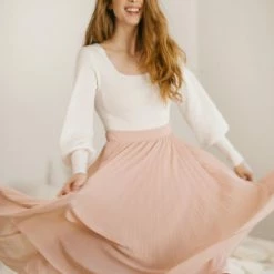 Moodie Aria Long Sleeve Knit Top Basics