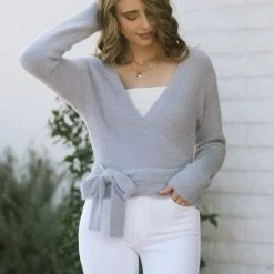 Shopirisbasic Yaritza Eyelash Wrap Sweater