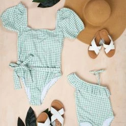 Marina West Swim Kids Eva Gingham Swimsuit