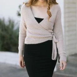 Shopirisbasic Yaritza Eyelash Wrap Sweater