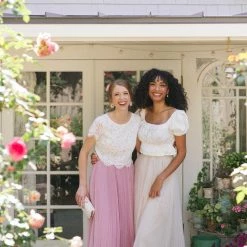 On Blue Maternity Friendly Michaela Pleated Tulle Skirt