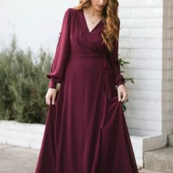 Morning Lavender Best Sellers Chloe Wrap Maxi Dress